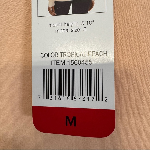 🍑 FILA Tropical Peach Crewneck Sweatshirt M - Picture 4 of 7